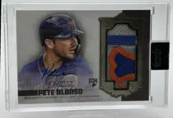 2019 Topps Dynasty Pete Alonso Rookie Auto Patch 4/10 New York Mets #DAP-PA2 - Image 1