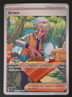 Arven 249/198 Special Illustration Rare Scarlet & Violet Pokemon Card NM - Image 1
