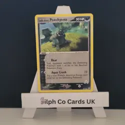 Team Aqua's Poochyena 55/95 Team Magma VS Team Aqua Pokemon Card - Image 1