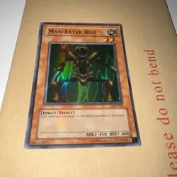 Man-Eater Bug LOB-108 Super Rare Unlimited Lightly Played Yugioh - Image 1