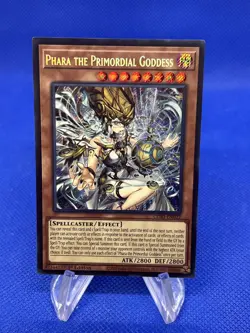 YuGiOh Chaos Origins 1st Edition Phara the Primordial Goddess CORI-EN022 Secret - Image 1