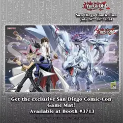 2024 SDCC Exclusive Konami Yu-Gi-Oh! Yugi Kaiba Dragon Master Magia Playmat - Image 1