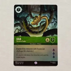 Kaa 212/204 Disney Lorcana Whispers in the Well Epic Holo Foil NM - Image 1