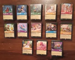 Disney Lorcana TCG 1,277 Bulk lot. Commons & Uncommons only. No foils. Near mint - Image 1