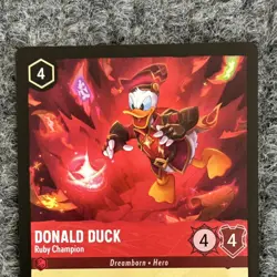 Disney Lorcana Whispers in the Well Donald Duck Ruby Champion Rare 121/204 Reg - Image 3