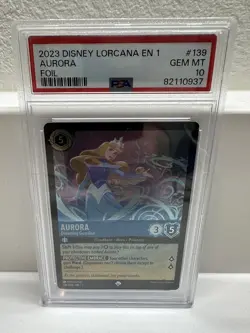 Lorcana PSA 10 Foil Aurora Dreaming Guardian 139/204 Disney Ch 1 - First Print - Image 1