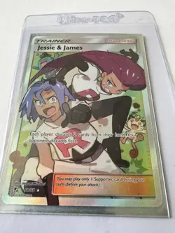 Pokemon TCG Jessie & James 68/68 Hidden Fates Full Art Holo Ultra Rare - Image 2