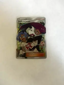 Pokemon TCG Jessie & James 68/68 Hidden Fates Ultra Rare Full Art Holo EN 2019 - Image 1