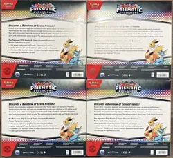 Lot of (4) Pokemon TCG Prismatic Evolutions Sealed Poster Collection Box - Image 2