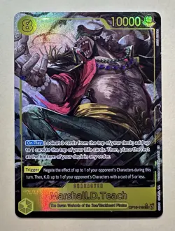 One Piece TCG Marshall D. Teach OP16-119 SEC Alt Art The Time of Battle ENGLISH - Image 1