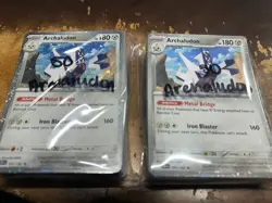LOT OF (100) Pokemon TCG Stellar Crown Archaludon 107/142 Cosmos Holo PROMO - Image 1