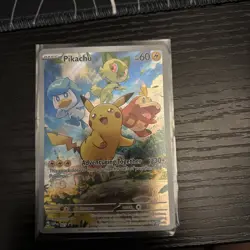 🔥Pokemon Pikachu 027 Adventuring Together Promo Holo Full Art Sv Scarlet Violet - Image 1
