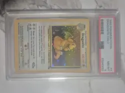 DRAGONITE 4/62 PSA 8 POKEMON FOSSIL HOLO RARE - Image 1