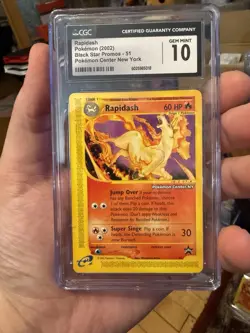 [CGC 10] Rapidash [Pokemon Center NY] 51/53 Wotc Promo Regular - Image 1