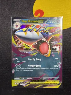 Pokemon Mega Sharpedo ex 061/094 PFL Phantasmal Flames NM Play Stamped Series 9 - Image 1