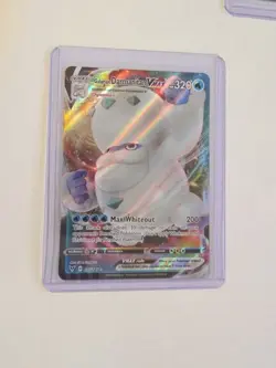 Holo Galarian Darmanitan VMAX 037/185 Ultra Rare Vivid Voltage Pokemon TCG - Image 1