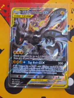 Pikachu & Zekrom GX SM168 Black Star Promo Holo Rare Pokemon Card - Image 3