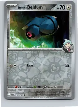 Pokemon Steven's Beldum SV10: Destined Rivals 143/182 Reverse Holofoil - Image 1