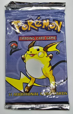 Pokemon TGC Base Set 2 Unlimited Sealed Booster Pack WOC06144 20.67g Raichu - Image 1