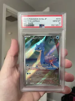PSA 10 Misty's Lapras 072/063 AR Heat Wave Arena SV9a Pokemon Card Japan Import - Image 1