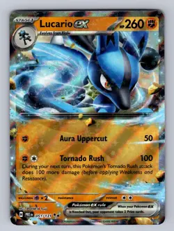 Lucario ex 051/131 Holo Double Rare Prismatic Evolutions Pokemon Near Mint - Image 1