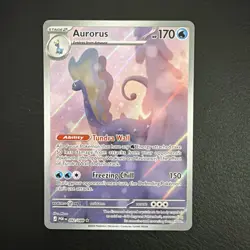 Pokemon TCG Aurorus 092/088 Illustration Rare Full Art Perfect Order Card - Image 1