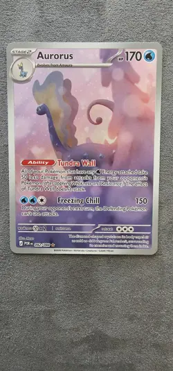 Pokemon TCG Aurorus 092/088 Illustration Rare Perfect Order English - Image 1