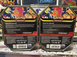 Pokemon TCG Mega Charizard X and Y ex Tin (Set of 2 Tins) Brand New Sealed - Image 3