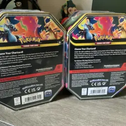 Pokemon TCG Mega Charizard X and Y Tins Sealed 2026 - Set of 2 New/Sealed - Image 2