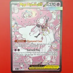 Pokemon TCG Mega Diancie EX 282/217 Ascended heroes Secret Rare Full Art Holo - Image 1