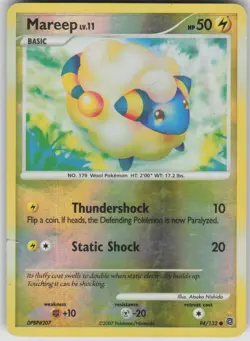Pokemon TCG Mareep Common Reverse Holo Secret Wonders 94/132 - Image 1