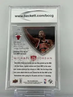 2009-10 Upper Deck MJ Legacy Collection Gold #79 Michael Jordan BCCG 10 Mint 64 - Image 2
