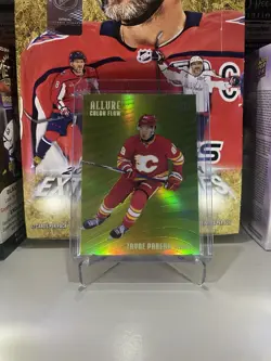 2025-26 Upper Deck Allure - Color Flow Yellow-Green Rookie Zayne Parekh #CF-11 - Image 1