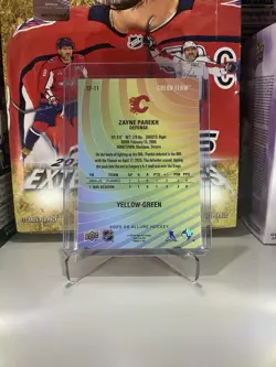 2025-26 Upper Deck Allure - Color Flow Yellow-Green Rookie Zayne Parekh #CF-11 - Image 2