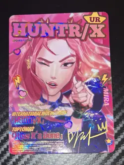 KAYOU Kpop Demon Hunters CCG HUNTRIX MIRA UR Card KPDH01-UR-002 - Image 1