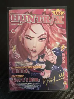 KAYOU Kpop Demon Hunters CCG HUNTRIX MIRA UR Card KPDH01-UR-002 - Image 4