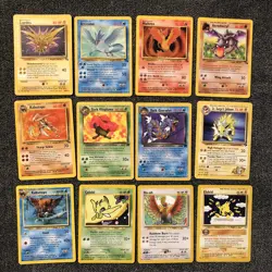 Pokemon TCG Vintage 12 Card Lot Rare Legendary Fossil/Neo/Rocket/Genesis LP - Image 1