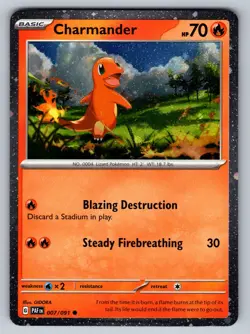 Charmander - (Cosmos Holo) Holo Common Miscellaneous Cards & Products 007/091 NM - Image 1