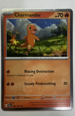 Charmander - (Cosmos Holo) 007/091 Miscellaneous Cards & Products Holo Pokemon - Image 1