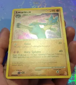 Lucario 3/11 Trainer Kit Manaphy & Lucario Holo Pokemon Card VLP - Image 3