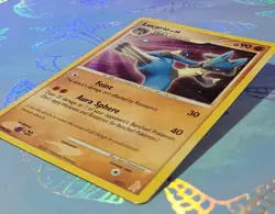 Lucario 3/11 Trainer Kit Manaphy & Lucario Holo Pokemon Card VLP - Image 4