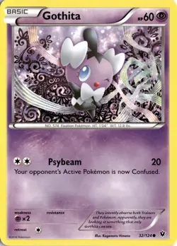 Gothita 32/124 XY - Fates Collide Pokemon Card TCG - Image 1