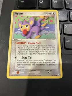 Pokemon Aipom 34/115 Unseen Forces Regular Uncommon 50HP Basic Card LP - Image 1