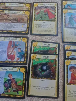 HARRY POTTER TCG TRADING CARD GAME 2001- 18 Card Bundle Quidditch Cards Spells - Image 3