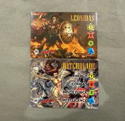 Overpower Card Game CCG Leonidas & Witchblade Stamp Promo Set NYCC 2024 - Image 1
