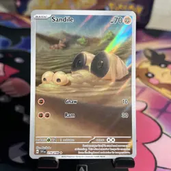 Sandile - 216/198 Scarlet & Violet ART RARE Pokemon - NM/MINT - Image 1