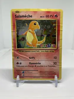 Salameche Charmander 9/108 FRENCH Toys"R"Us PROMO CARD 20th Anniv GEN DAMAGED - Image 1
