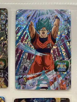 Super Dragon Ball Heroes Goku Blue SSGSS Holo 4 Promo Card Set Official Japan - Image 3