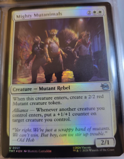 Holo Foil Mighty Mutanimals # 21 - TMNT - MTG Cards Magic The Gathering - Image 1