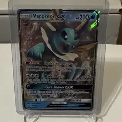 Pokemon TCG Vaporeon GX SM172 SM Promo Holo English 210HP GX Card - Image 1